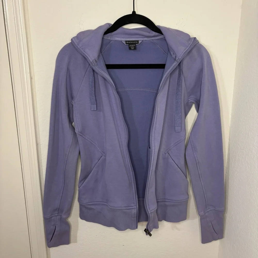 Athleta Lavender Zip-Up Hoodie size XS - Picture 8 of 11